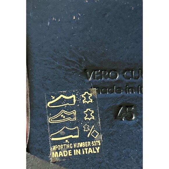 VERO CUOIO Made In Italy Brown Suede Cap Toed OXFORDS Lace-up Shoes Size 45 - Picture 5 of 6